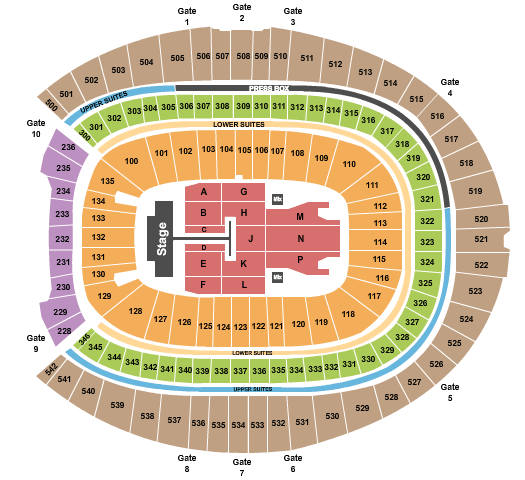 Empower Field At Mile High Post Malone Seating Chart